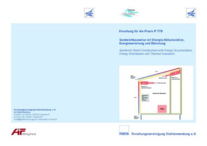 Fostabericht P 779 - Sandwichbauweise mit Energie-Akkumulation - Energieverteilung und Dämmung