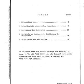 Stahl-Eisen-Betriebsblatt (SEB) 841 210 - Richtlinien für Walzwerksmotoren - Erläuterungen (Beiblatt 1)