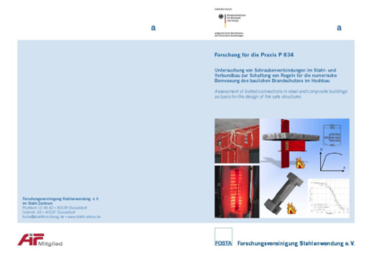 Fostabericht P 834 - Untersuchung von Schraubenverbindung im Stahl- und Verbundbau zur Schaffung von Regeln für die numerische Bemessung des baulichen Brandschutzes im Hochbau