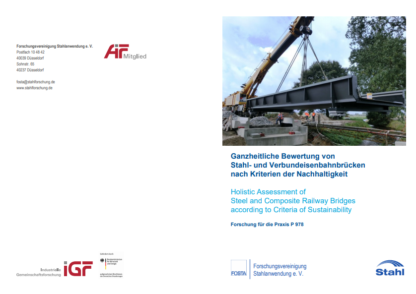 Fostabericht P 978 - Ganheitliche Bewertung von STahl- und Verbundeisenbahnbrücken nach Kriterien der Nachhaltigkeit