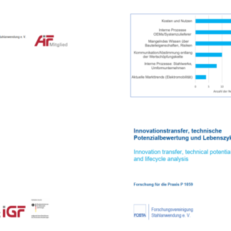 Fostabericht P 1059 - Innovationstransfer, technische Potenzialbewertung und Lebenszyklusanalyse