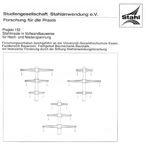 Fostabericht P 152 - Stahlmaste in Vollbauweise für Hoch- und Niederspannung